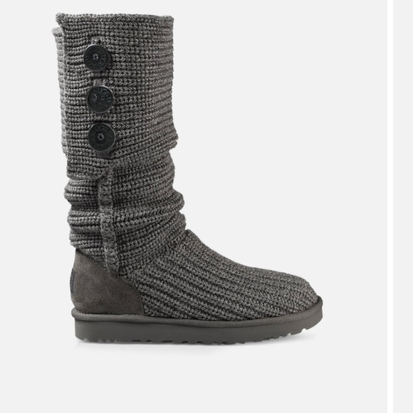 UGG Shoes - UGG classic cardy grey knit boot 7